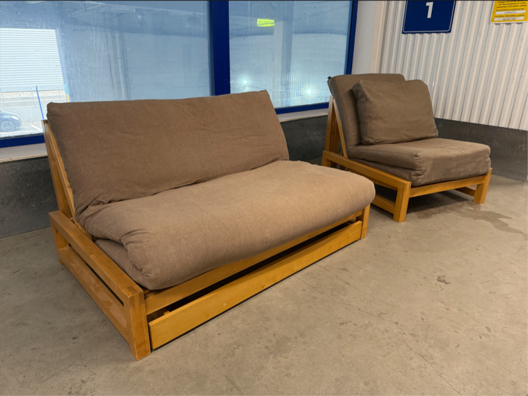 2 Seater and Single Futon Company Sofa Beds