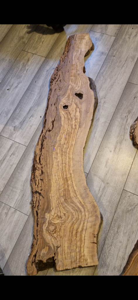Olive wood slab from Italy. Kiln dried.