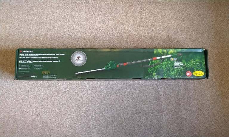 Parkside Cordless Extendable Hedge Trimmer - used once