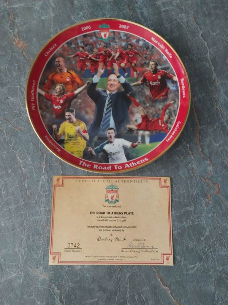 Liverpool plate 22cg with Liverpool certificate 