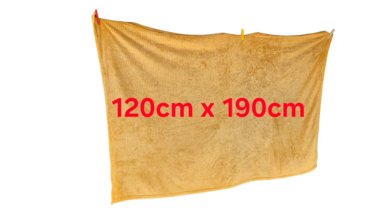 image for Mustard coloured large homebase throw 120cm x 190cm been washed ready for sale