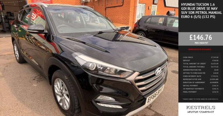 2017 Hyundai TUCSON 1.6 GDi Blue Drive SE Nav 5dr 2WD ESTATE PETROL Manual