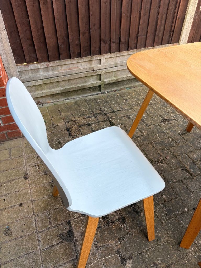 John Lewis Made small dining table with two chairs 