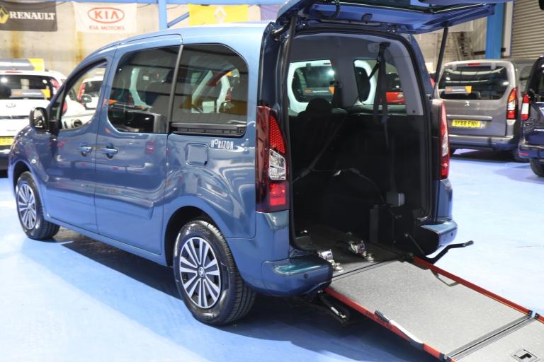 Peugeot Partner Petrol Wheelchair Accessible Vehicle Mobility WAV Ramp Winch