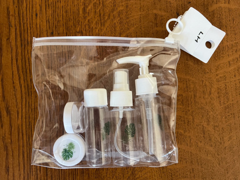 Five-Container Travel Kit Bag