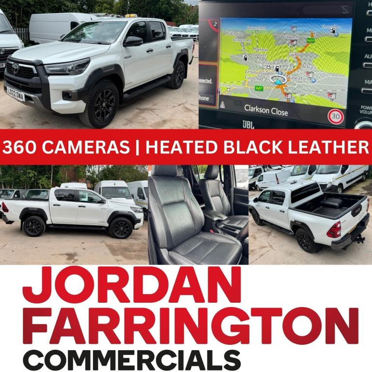 2022 TOYOTA HILUX 2.8 D-4D INVINCIBLE X AUTO 4WD 4X4 PICK-UP TRUCK 360 CAMERA'S