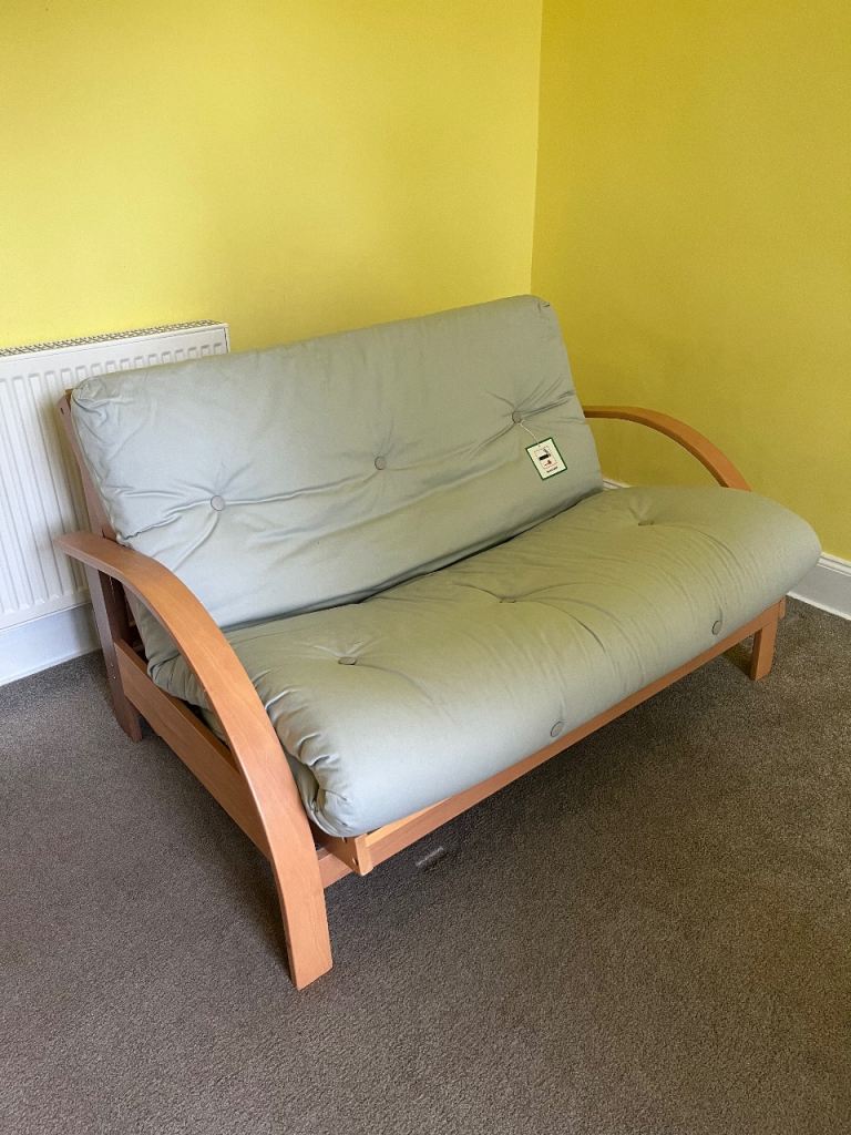 Kyoto Wren Small Double Futon Pale Grey RRP £499