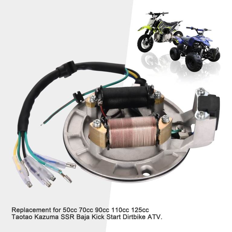 2 Coil Magneto Stator for 50cc–125cc Dirt Bike / ATV – K079‑002