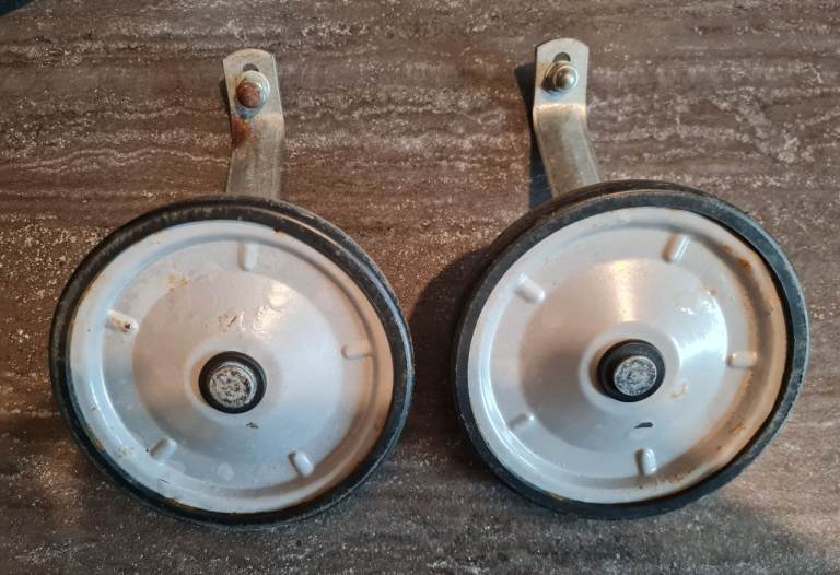 Vintage Childrens Kids Bicycle Bike Stabilisers For 12 - 20 Inch Wheels Metal
