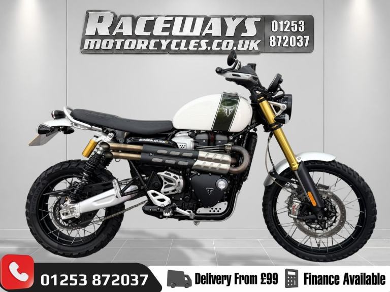 TRIUMPH SCRAMBLER 1200 XE, 2020 69 PLATE, 4818 MILES, WHITE, HPI CLEAR