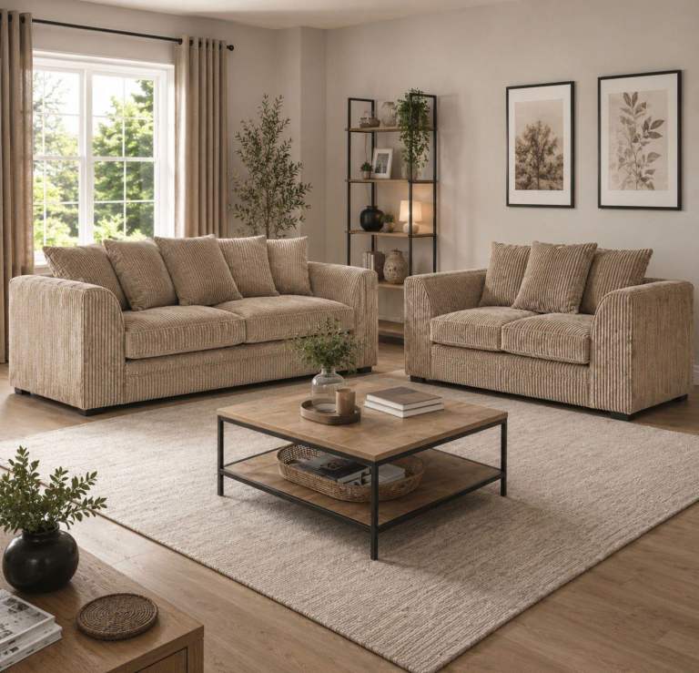 BRAND NEW 3+2 Jumbo sofa set - Available in a variety of colours 
