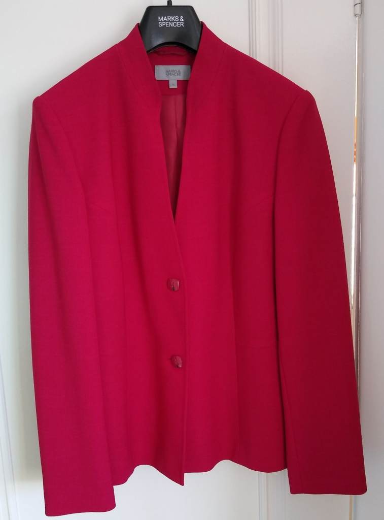 Marks and Spencer Dark Rose Jacket - Size 14