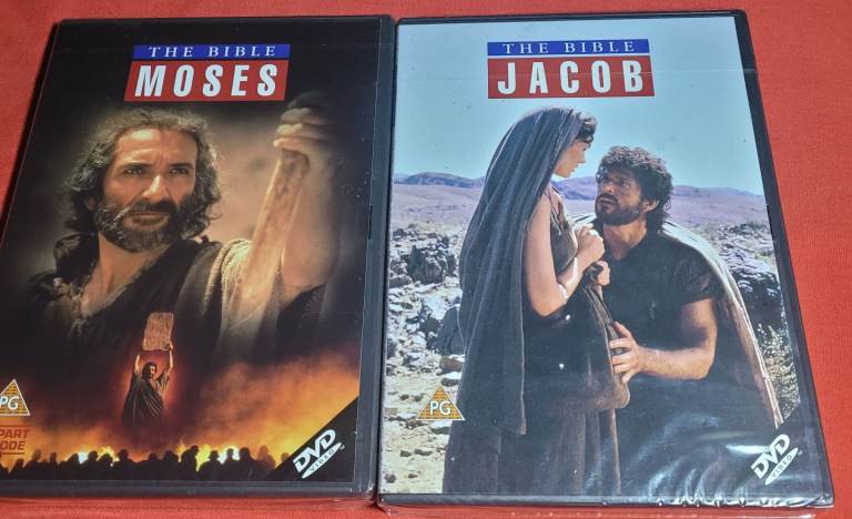 The Bible  Moses & Jacob New Sealed Feature Length Dvds C8