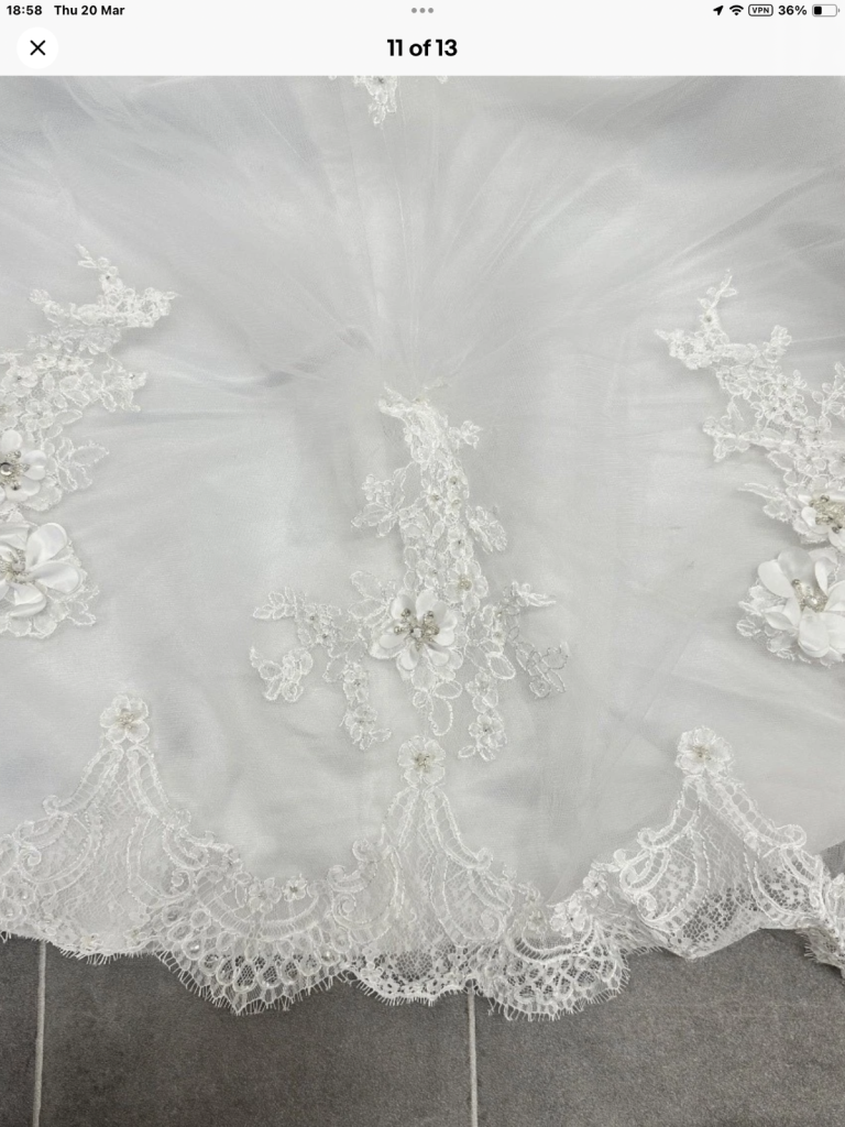Da- Vinci wedding dress size 8/10 sample dress