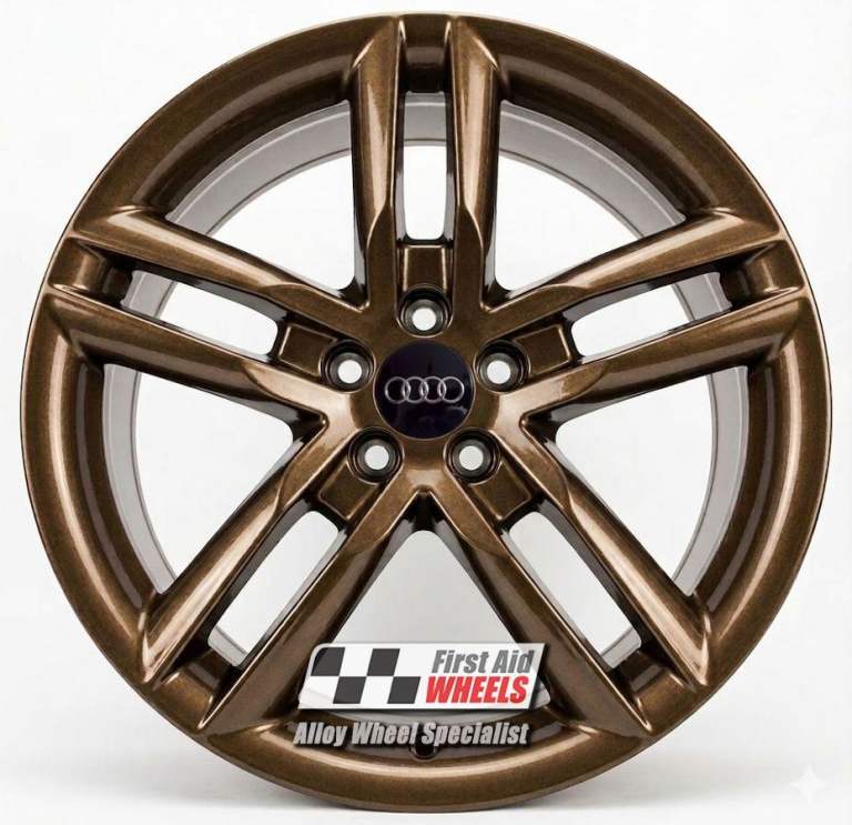 R580BR Swap AUDI A1 4X 17'' GENUINE 5 TWIN SPOKE GLOSS BRONZE ALLOY WHEELS