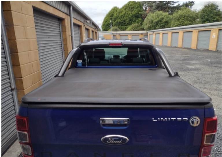 Ford ranger double cab tonneau cover and roll bar 2013-2019