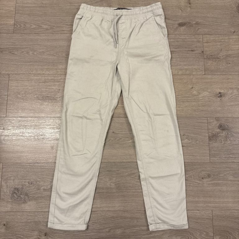 Boys Denim & Co beige straight leg cargo pants - 14/15 yrs