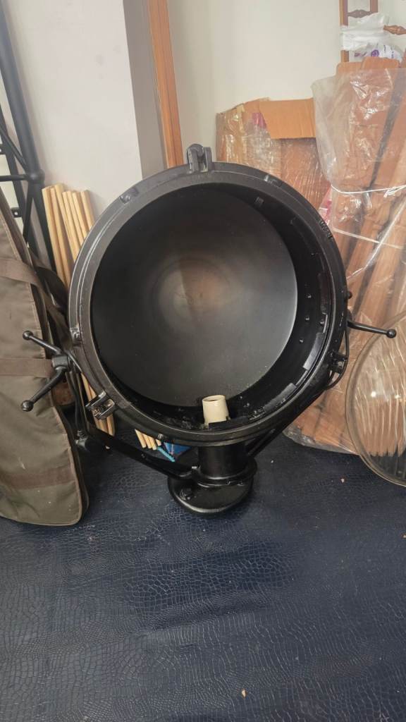 Vintage Ship Search light semi restored in working order WITH bulb 540mm dia