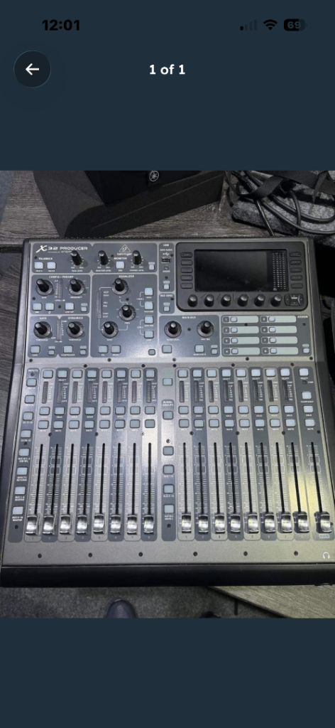 Behringer X32 mixer with box 