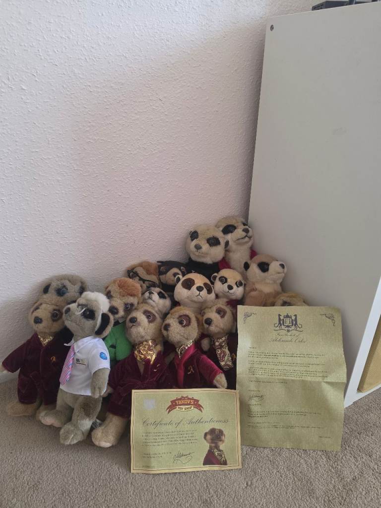 Complete Meerkat Teddy Bear Collection ASAP