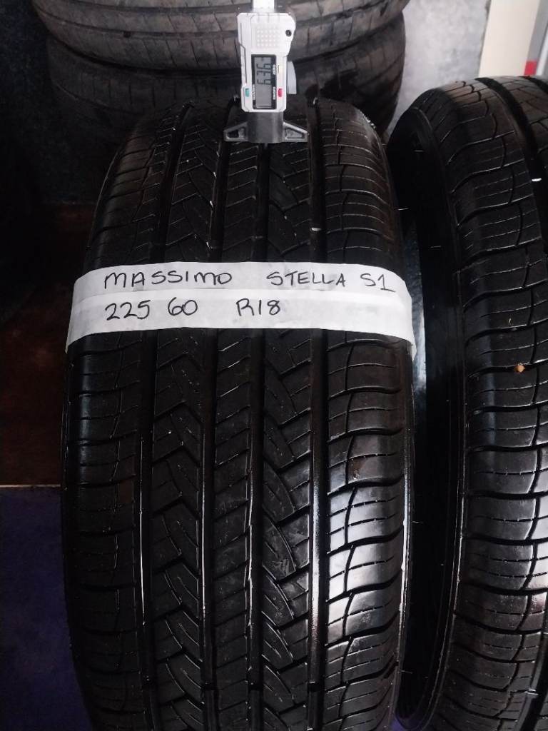Part Worn Tyres - Set of 2 Massimo Stella S1 225 60 R18