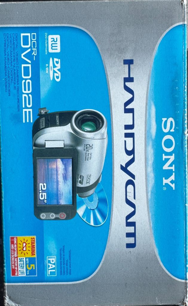 Sony Handycam DCR-DVD92E Camcorder with Accessories