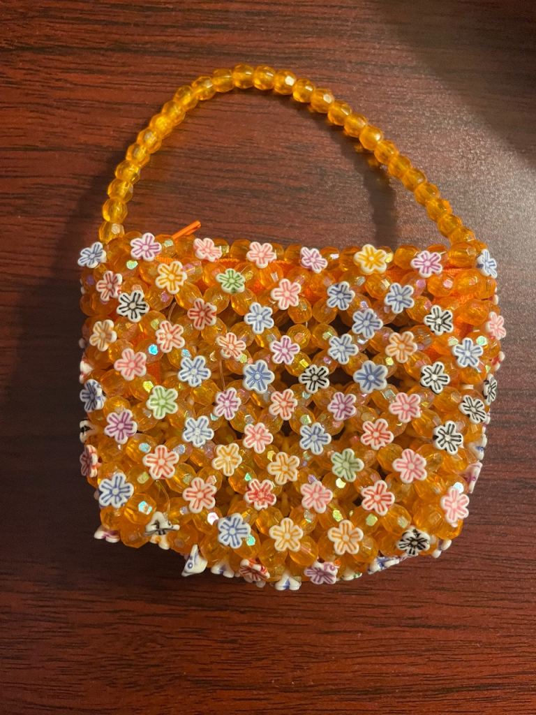 Handmade beaded purse 