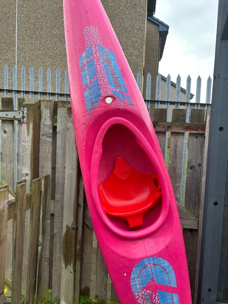 Pyranha rotobat kayak with spray deck 