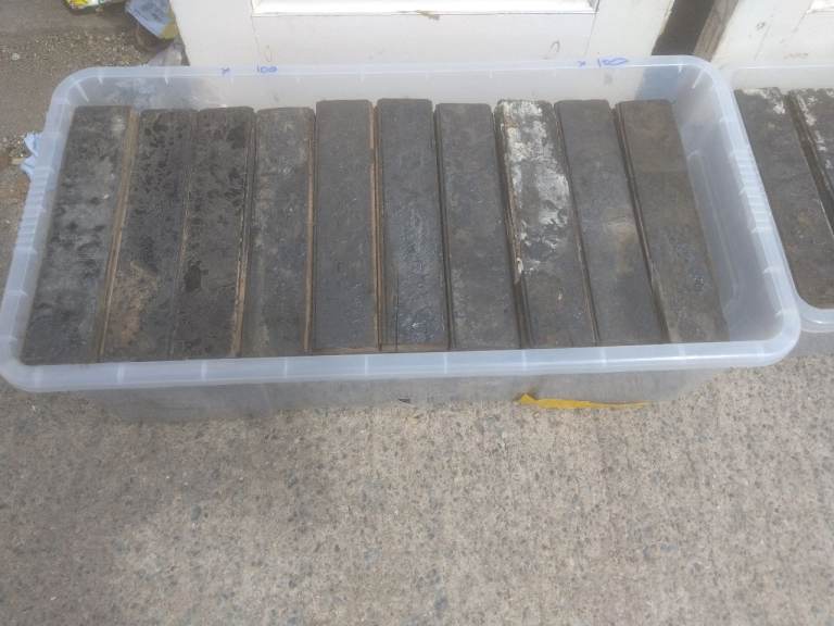 Reclaimed Wood/Timber Planks in Plastic Tubs – Fair Condition