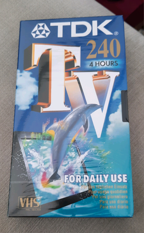 New sealed TDK 4hr VHS tape