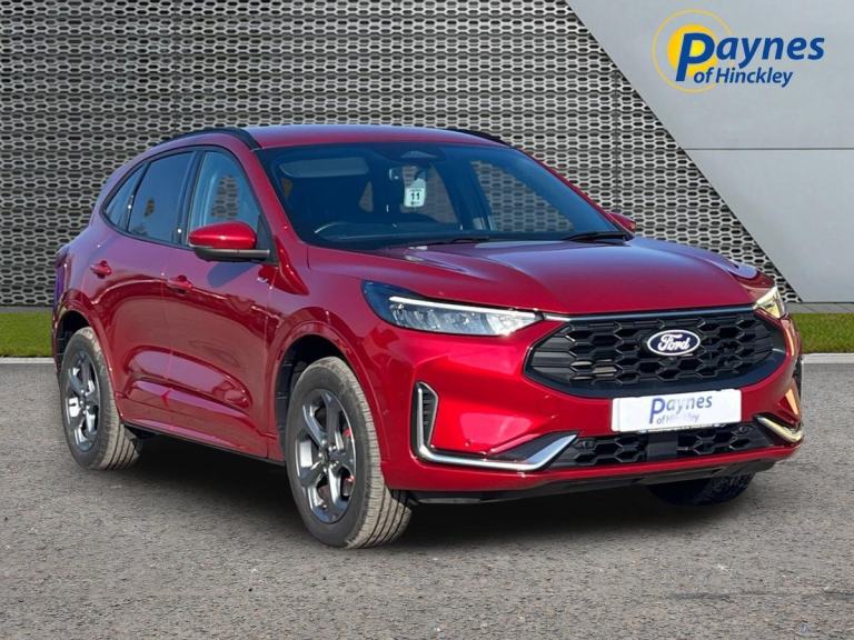 2024 Ford Kuga ST-Line 2.5 Plug-In Hybrid phev in Lucid Red, 1 Owner