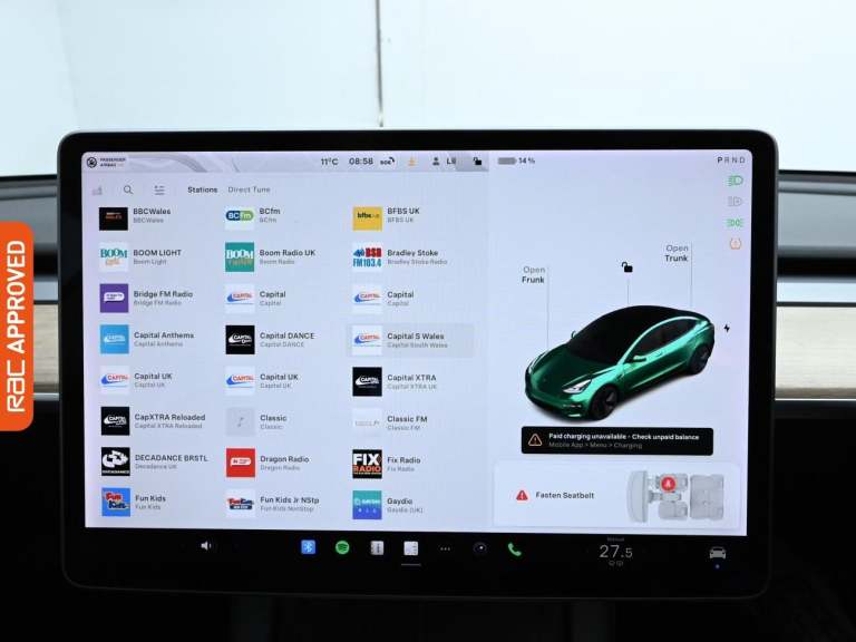 2021 Tesla Model 3 Standard Range Plus Saloon 4dr Electric Auto RWD (241 bhp) Saloon ELECTRIC Aut...