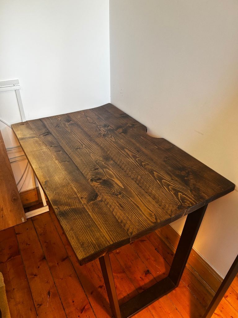 Handmade reclaimed wood desk