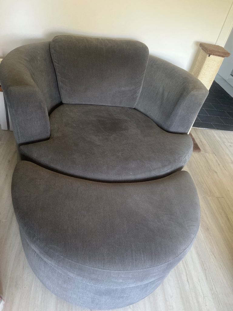 Dfs Freya cuddle chair +footstool