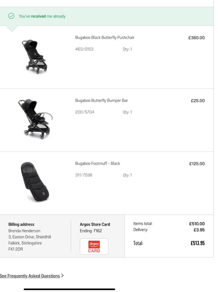 Bugaboo Butterfly Black with accessories 