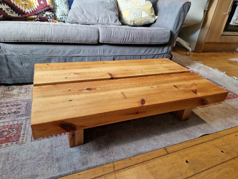 Hand-Restored Coffee Table - Japanese/Japandi Style - Solid Timber