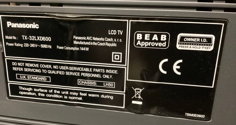 32 inch Panasonic LCD TV. 