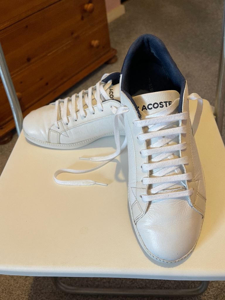 Lacoste Graduate LCR3 Casual Smart Mens Leather Lace Up Sneakers Size 8 UK