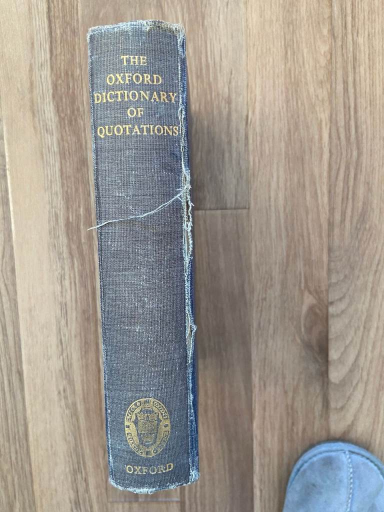A vintage copy of The Oxford Dictionary of Quotations