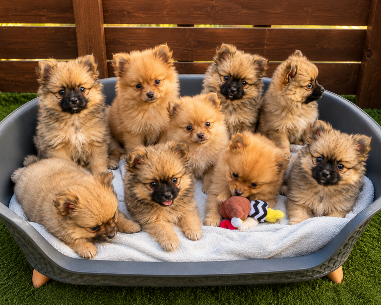 ✨🐶9  Beautiful Pomeranian Puppies – Ready for Their Forever Homes! 🐶✨