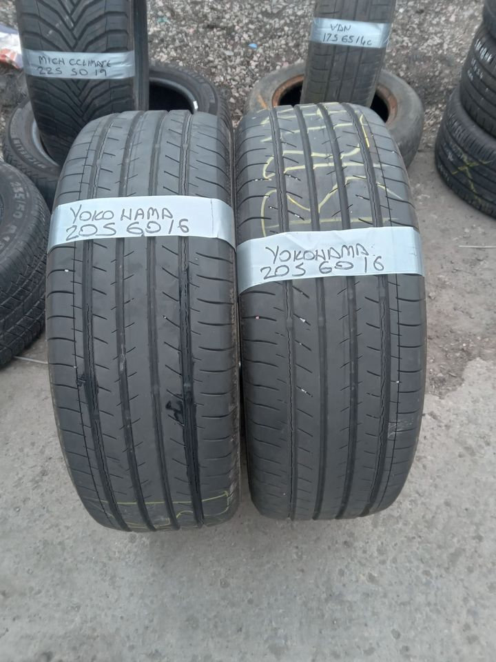  matching pair of 2056016 yokohama not far off new 35 pound each suplied fitted and ballanced