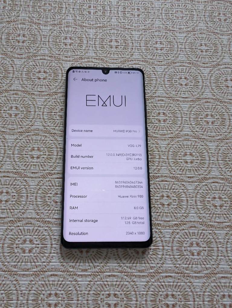 Huawei P30 pro 8/128 black 🖤 unlocked dual AIM card In a good condition