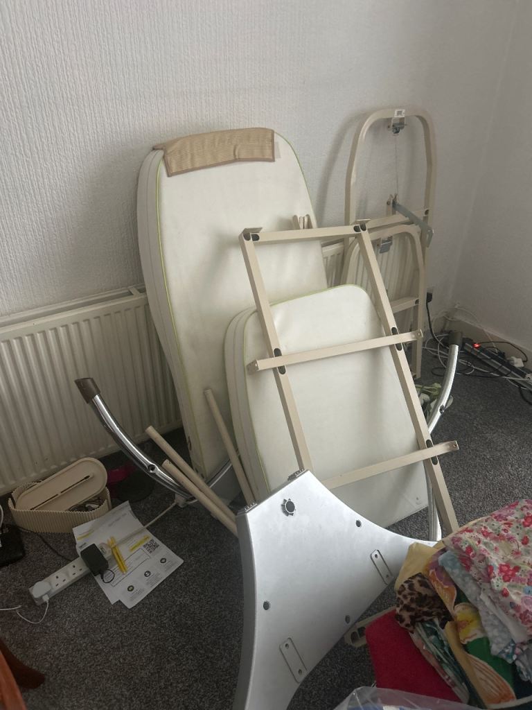Nugabest Massage Equipment – Cream Metal, Good Condition