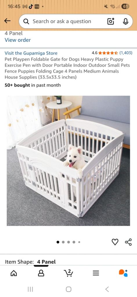 Dog pen cage
