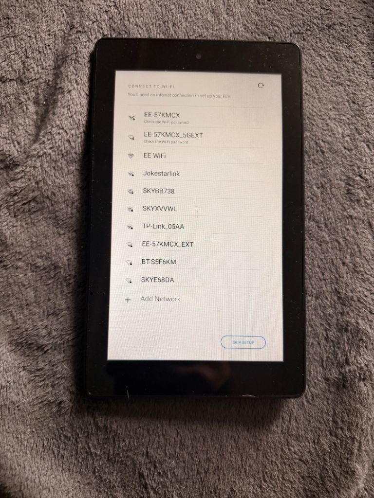 Amazon Fire Tablet – Black, reset and good to go