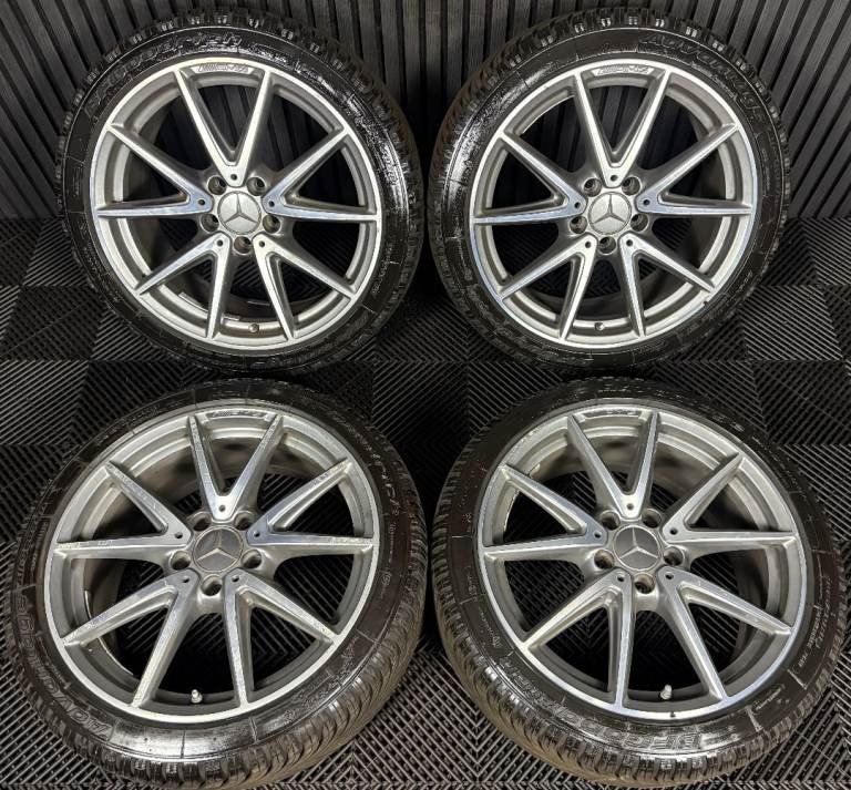 18" GENUINE MERCEDES AMG A CLASS CLA A45 CLA45 A35 WHEELS TYRES ALLOYS W176
