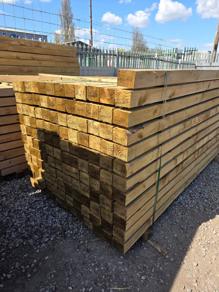 4X3 TREATED TIMBER FENCE POSTS 2.4M