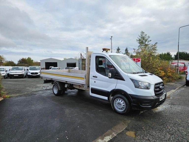 2022 FORD TRANSIT 350 LEADER 130BHP LWB L3 13 FT ALLOY DROPSIDE PICKUP 74K ULEZ 