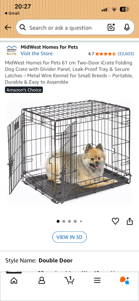 Small Dog Crate unopened BNIB