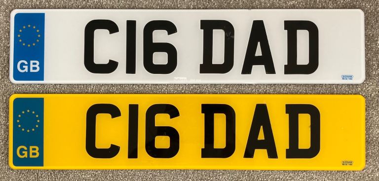 Dad Christmas Present Dad Father Daddy Private Number Plate Registration Reg Cherished Personalised